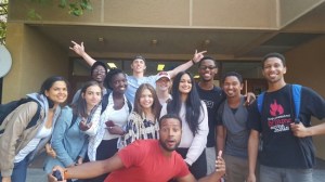 UCT and UWC students after weekly meeting